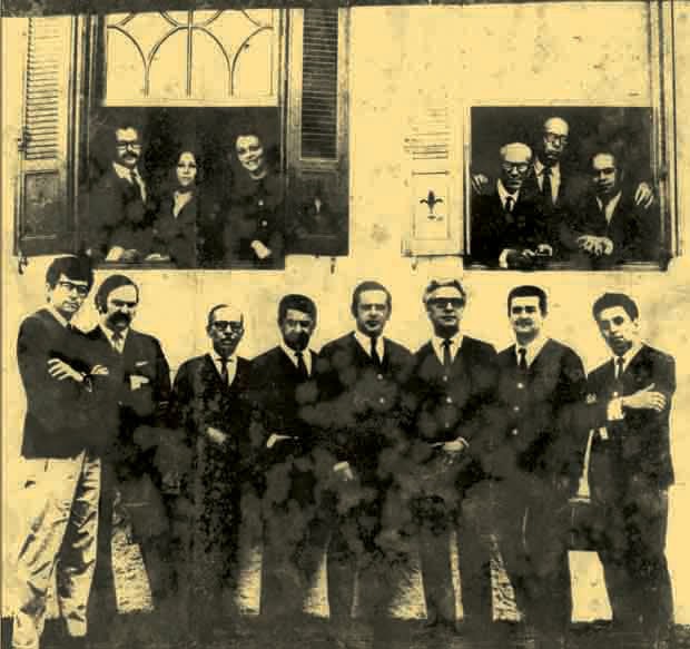 Primeiros professores da Panamericana, 1963 (Foto: divulgação)