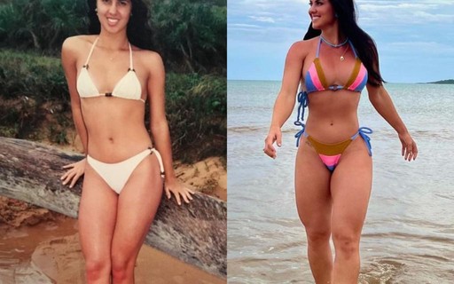 Graciele Lacerda relembra silhueta antes de ser musa fitness: "Falsa magra"