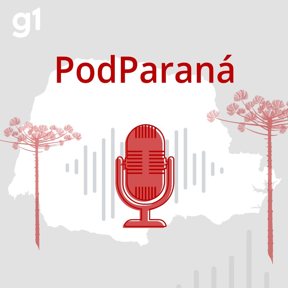 PodParaná: toda sexta-feira um novo episódio. Ouça no G1 e em diversas plataformas — Foto: Arte/RPC — Foto: Artes/g1 Paraná