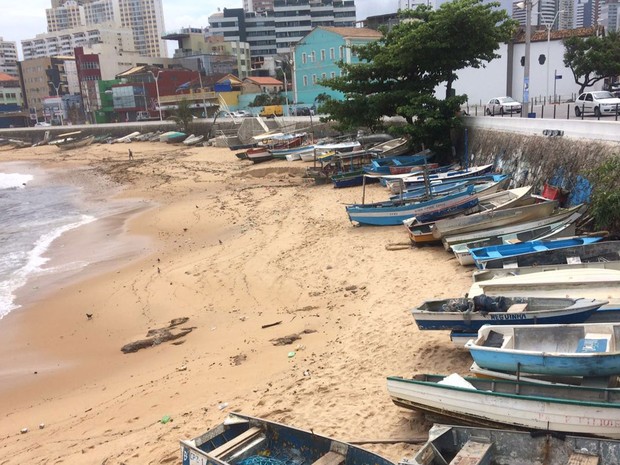 Rescaldo da chuva no Rio Vermelho (Foto: Alan Oliveira/G1)
