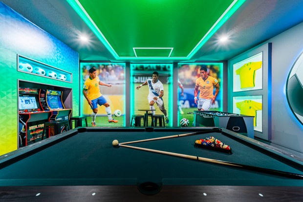 Por dentro da nova casa de 500 m²  do jogador Hulk em Orlando, na Flórida (Foto: Pedro Nobre)