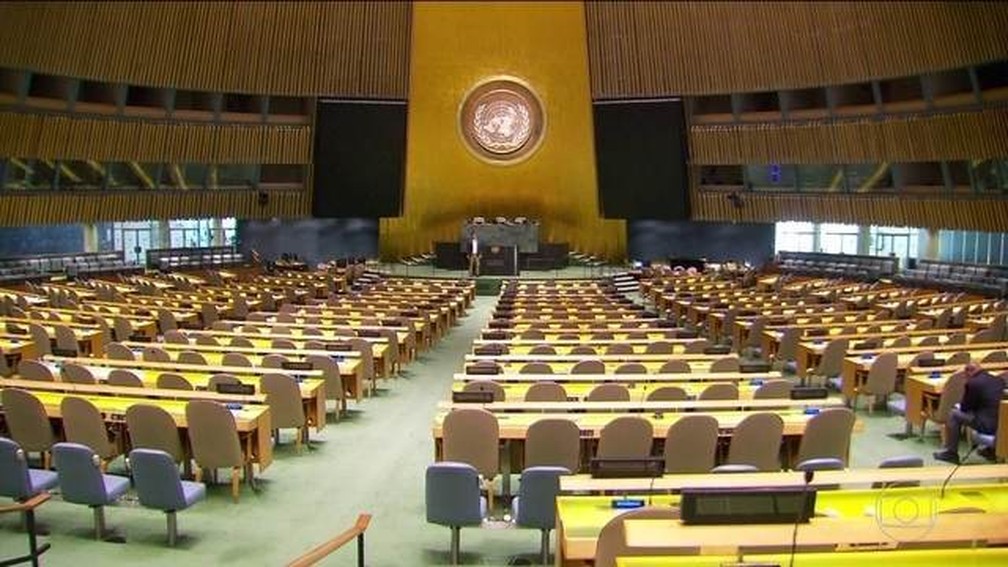 Sede da Assembleia Geral da ONU, em Nova York — Foto: Reprodução/JN