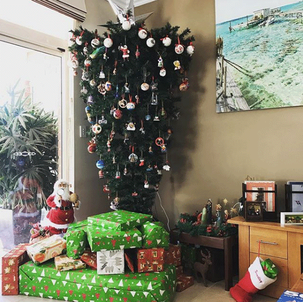 árvore de natal invertida (Foto: Reprodução / Instagram)