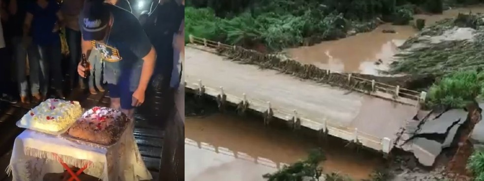 Ponte que liga Quatá a Tupã (SP) completou um ano interditada  — Foto: Arquivo Pessoal