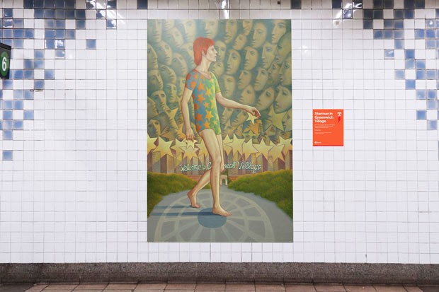 Fotos de David Bowie invadem estação de metrô em Nova York (Foto: Spotify/ Divulgação)