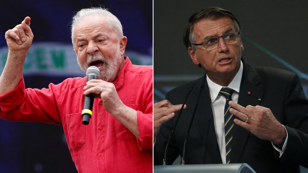 Ex-presidente Lula e o presidente Jair Bolsonaro — Foto: Amanda Perobelli/Reuters e Miguel Schincariol/AFP