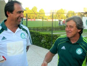  Luis dos Reis e Candinho Farias, técnico e coordenador do time B  (Foto: Diego Ribeiro /Globoesporte.com)