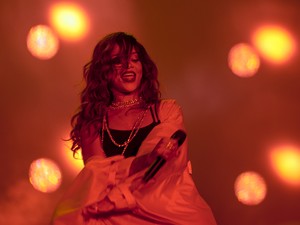Rihanna toca no Palco Mundo neste sábado (26) (Foto: Luciano Oliveira/G1)