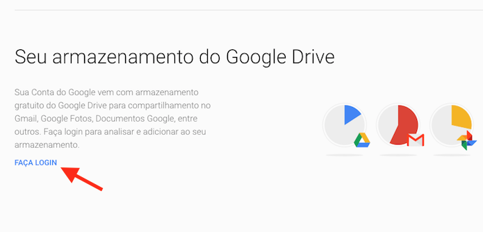 Login necessário para seguir as configurações do Google Drive (Foto: Reprodução/Marvin Costa)