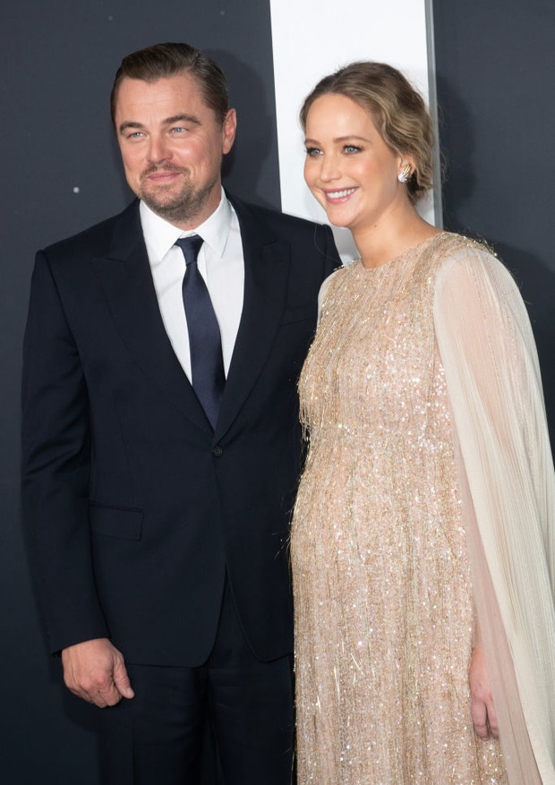 NEW YORK, NEW YORK - DECEMBER 05: Leonardo DiCaprio and Jennifer Lawrence at the World Premiere Of Netflix's "Don't Look Up" at Jazz at Lincoln Center on December 05, 2021 in New York City. (Photo by Michael Ostuni/Patrick McMullan via Getty Images) (Foto: Patrick McMullan via Getty Image)