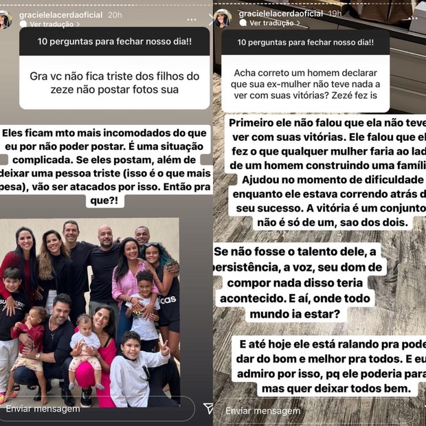 Posts de Graciele Lacerda (Foto: Reprodução/Instagram)