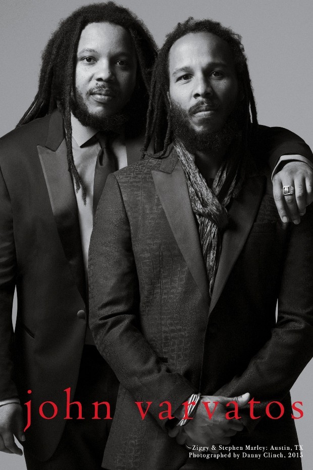 Ziggy e Stephen Marley, filhos de Bob Marley, em campanha de John Varvatos (Foto: Danny Clinch)