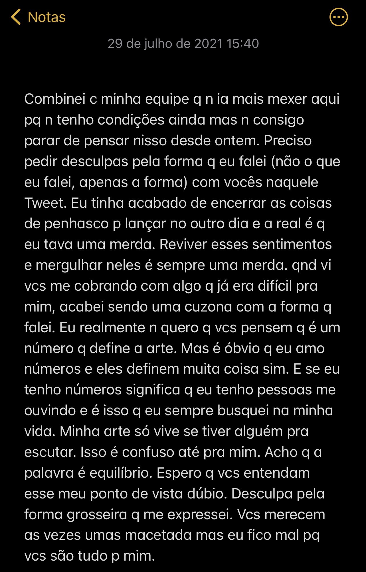 Publicação de Luísa Sonza (Foto: Reprodução/Twitter)