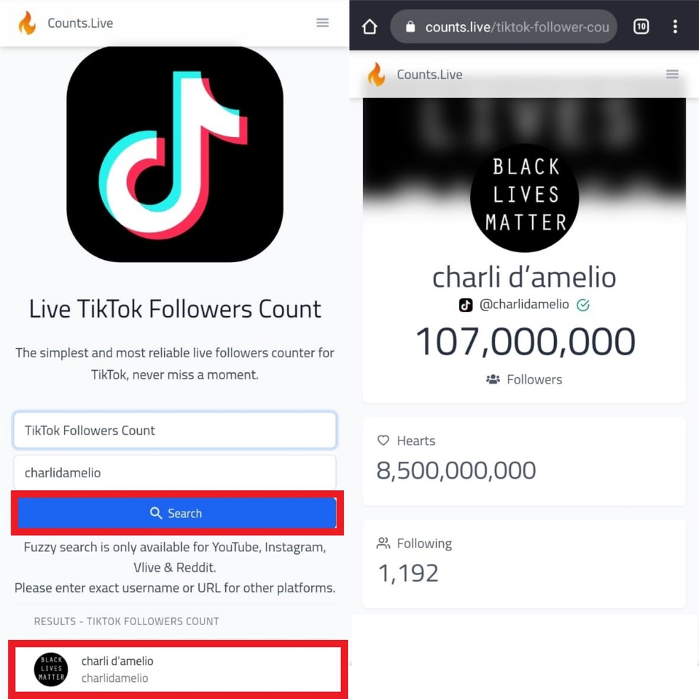 Tiktok Counter Cinco Opcoes De Contador De Seguidores No Tiktok Redes Sociais Techtudo