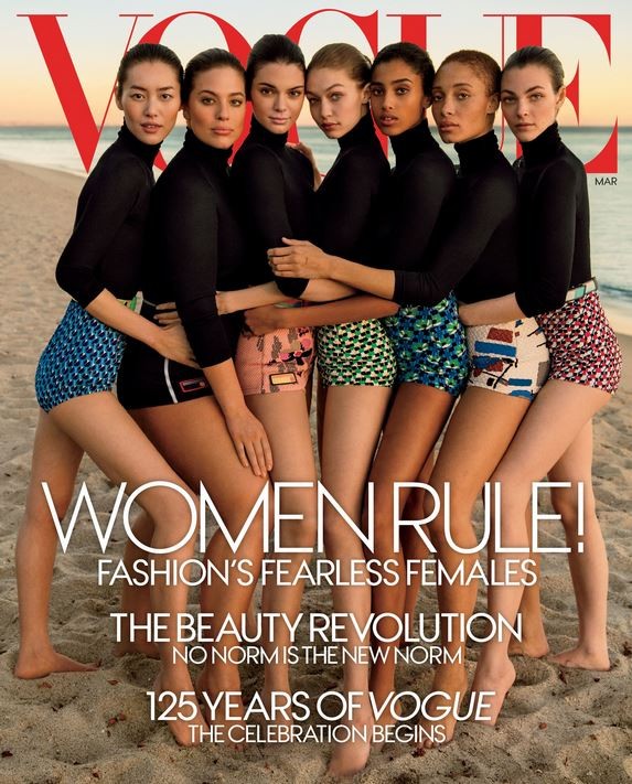 Tops posam para a Vogue US de março (Foto: Reprodução)