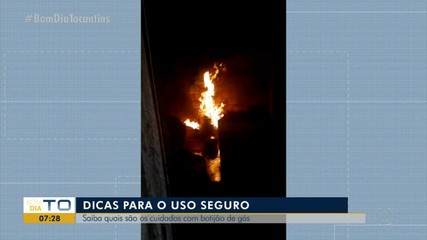 Incêndio em botijão de gás assusta moradores e bombeiros dão dicas de segurança