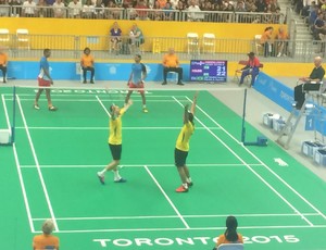 Daniel Paiola; Hugo Arthuso; badminton; jogos pan-americanos (Foto: GloboEsporte.com)