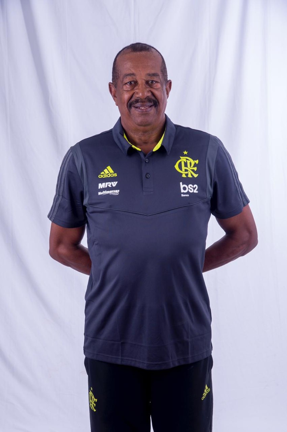 Jorginho, massagista do Flamengo,  será homenageado — Foto: Alexandre Vidal / Flamengo