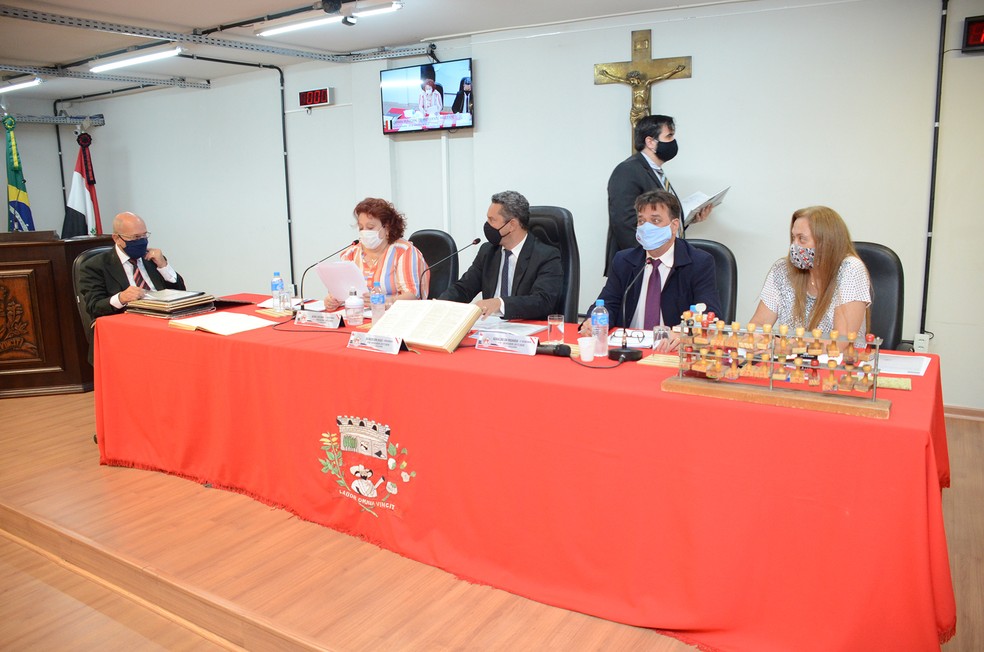 Sessão ordinária da Câmara Municipal de Presidente Prudente em 28 de setembro — Foto: Câmara Municipal de Presidente Prudente