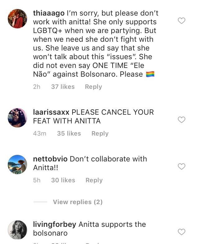Após defender Nego do Borel, fãs pedem para Madonna cancelar feat com Anitta (Foto: Reprodução / Instagram)
