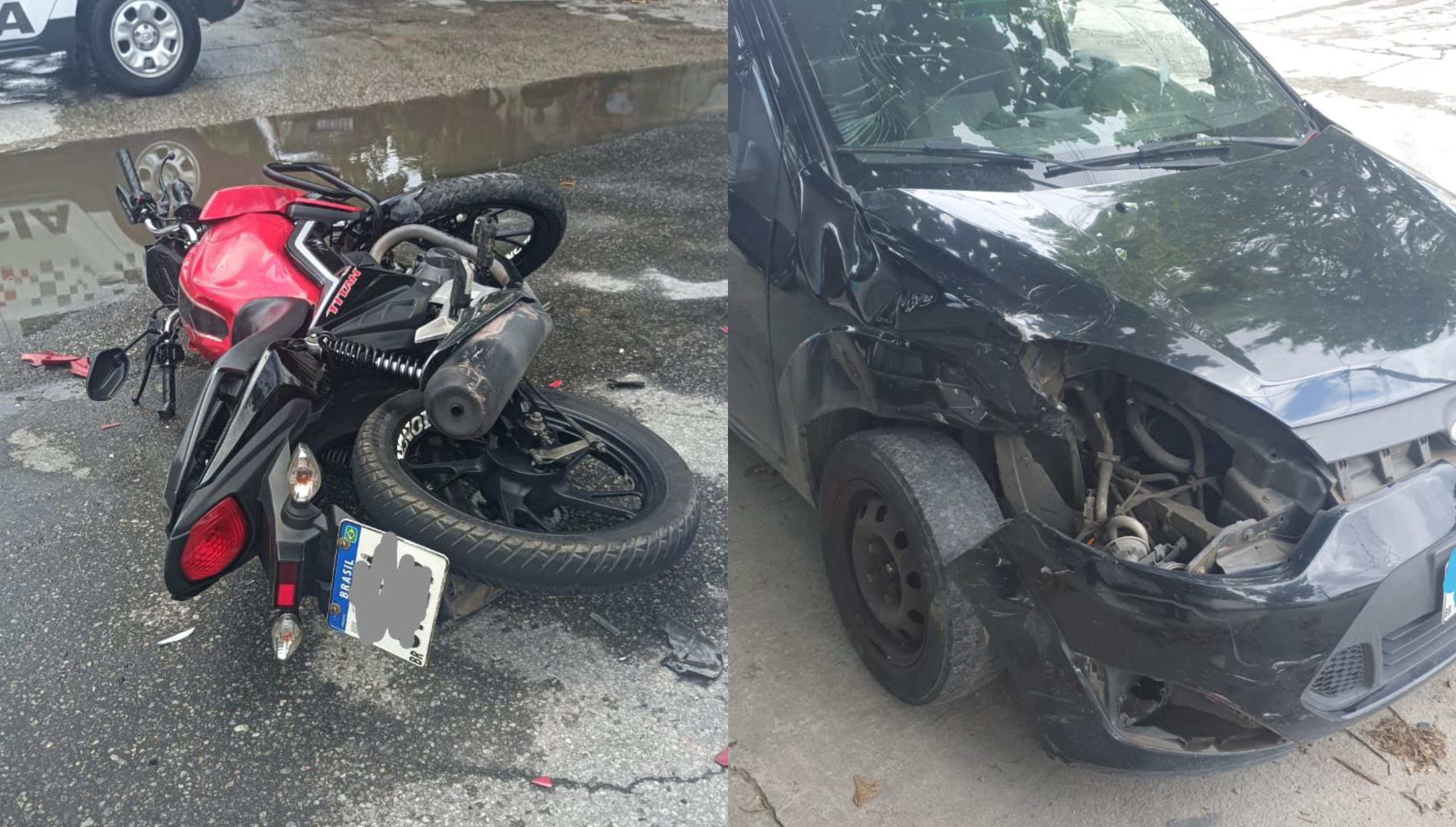 Jovem morre após colidir moto contra carro no litoral de SP