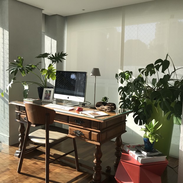 Home office de Ana Yoshida (Foto: Acervo Pessoal)