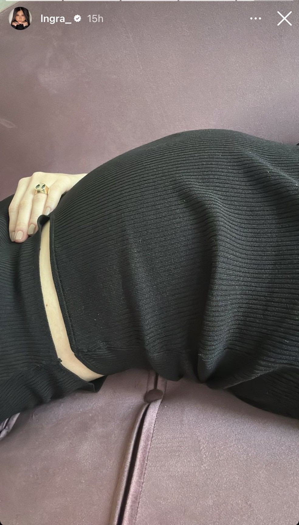 Ingra Soares mostra barriguinha da segunda gravidez — Foto: Reprodução / Instagram