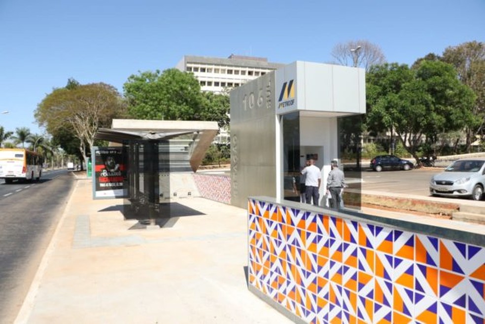 Estação do Metrô-DF, na quadra 106 da Asa Sul — Foto: Renato Alves/Agência Brasília