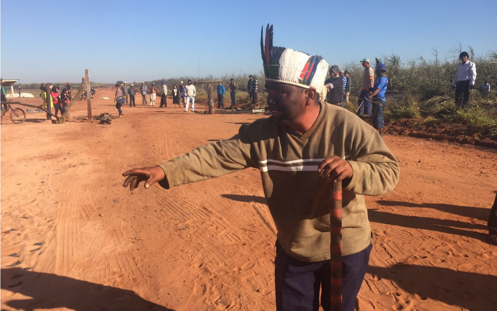 Área em Caarapó que teve conflito em junho de 2016 é uma das citadas no relatório (Foto: Gabriela Pavão/G1 MS/Arquivo)