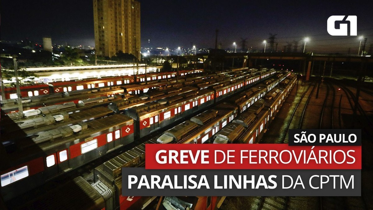 Greve de ferroviários afeta linhas da CPTM em São Paulo nesta quinta-feira