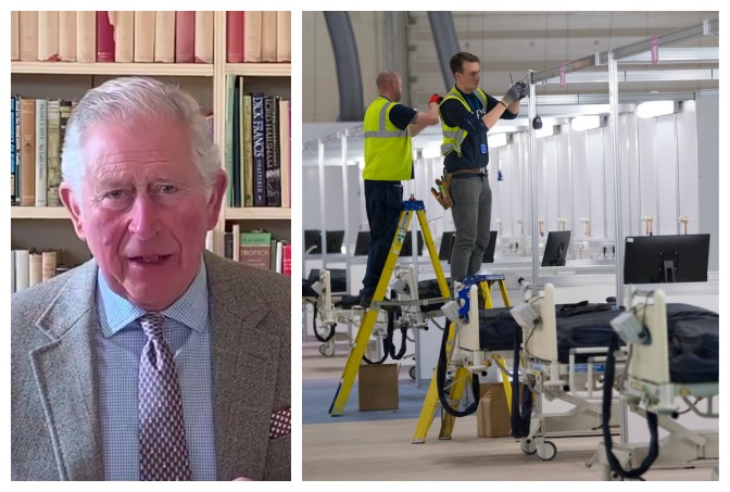 O Príncipe Charles fará uma inauguração virtual do NHS Nightingale Hospital  (Foto: Instagram/Getty Images)