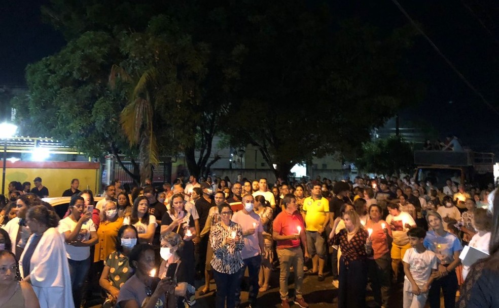 Procissão encerra atividades em homenagem à Nossa Senhora Aparecida em Rio Branco — Foto: Consuela Gonzalez/Rede Amazônica Acre