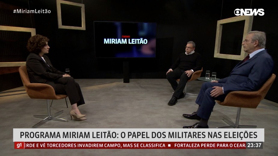 Míriam Leitão entrevista o contra-almirante reformado Antonio Nigro e o historiador Carlos Fico
