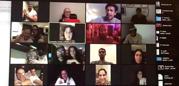 Paula Lavigne faz "festa virtual" com Glória Pires, João Vicente de Castro, Alinne Moraes, Letícia Sabatella, entre outros (Foto: Reprodução/Instagram)