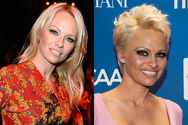 Pamela Anderson também entrou para o time dos cortes curtos de cabelo.  (Foto: Getty Images)