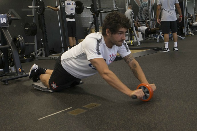 Alexandre Pato treino Corinthians (Foto: Daniel Augusto Jr/Ag. Corinthians)