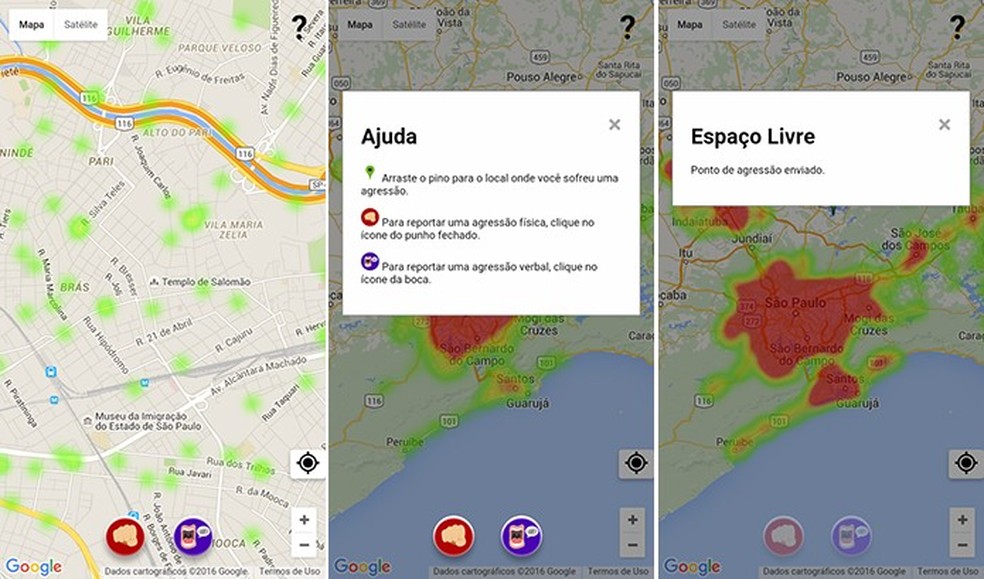 Espaço Livre é um aplicativo para Andorid, iPhone e Windows que traça um mapa da homofobia no Brasil (Foto: Divulgação/Play Store) — Foto: TechTudo