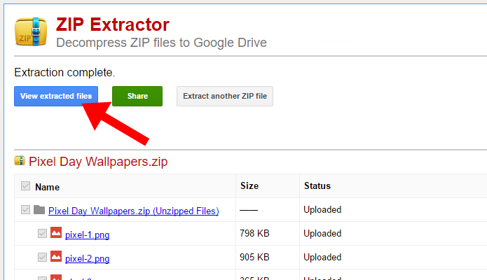 Acesse os arquivos descompactados no Google Drive ­(Foto: Reprodução/Paulo Alves)