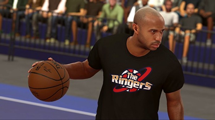 Thierry Henry em NBA 2K17 marcará a primeira vez que um jogador de futebol estará no game de basquete (Foto: Reprodução/Eurogamer)
