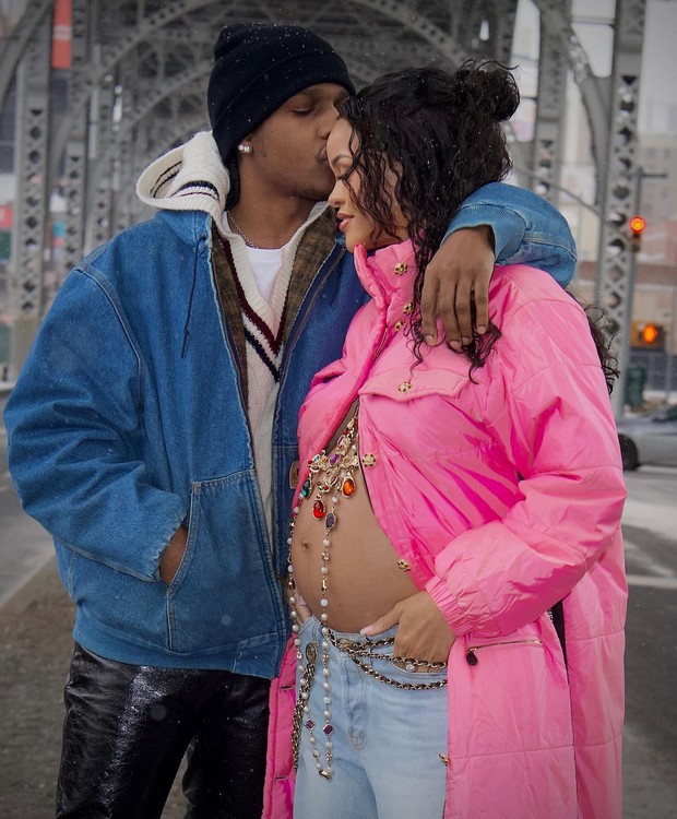 A$AP Rocky e Rihanna (Foto: Reprodução / Instagram)
