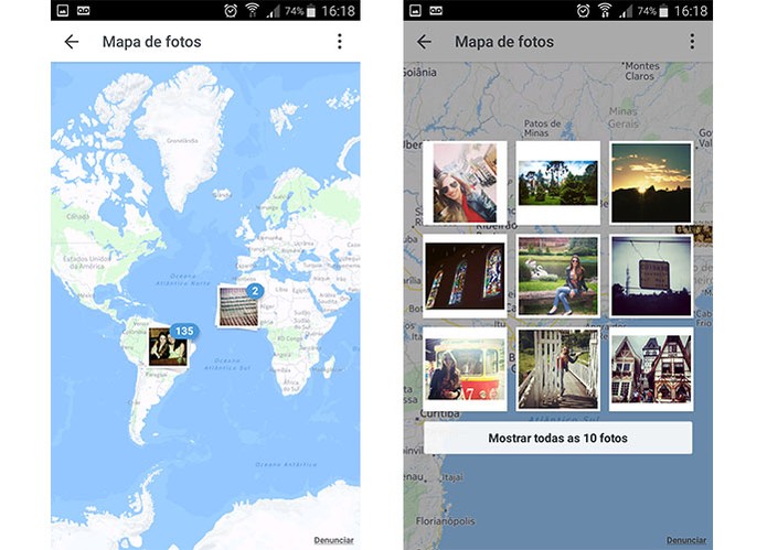 Mapa de Fotos está sendo removido de perfis do Instagram (Foto: Reprodução/Barbara Mannara)