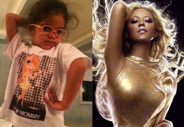 Monroe copia pose de Mariah Carey (Foto: Reprodução/Instagram)