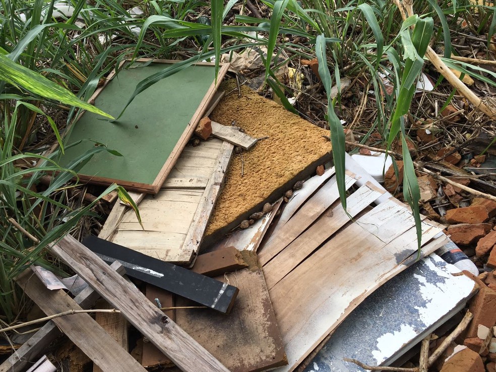 Ferrovia est&aacute; abandonada em Presidente Prudente (Foto: Wellington Roberto/G1)