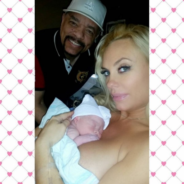 Ice-T, Coco Austin e a recém nascida, Chanel Nicole (Foto: Reprodução/Instagram)