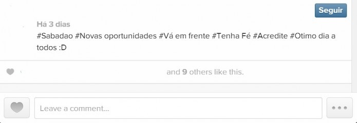 Usar hashtags entre uma palavra e outra faz parecer que você não sabe usar o recurso (Reprodução/Instagram)