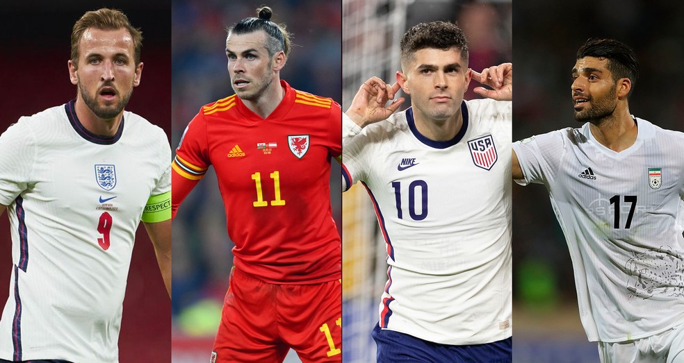 Guia tático da Copa do Mundo: Inglaterra, Irã, País de Gales e Estados  Unidos | Painel Tático | ge