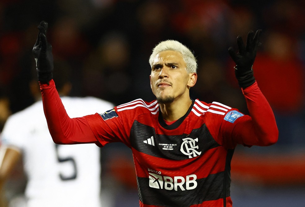 Pedro em Flamengo x Al Hilal &mdash; Foto: REUTERS/Andrew Boyers