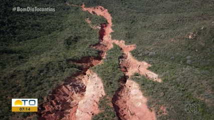 Plantações irregulares de soja causam crateras gigantes no topo das Serras Gerais