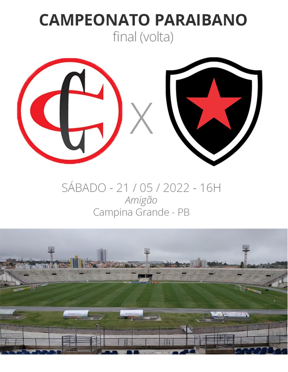 Onde está sendo transmitido o jogo do Botafogo da Paraíba?