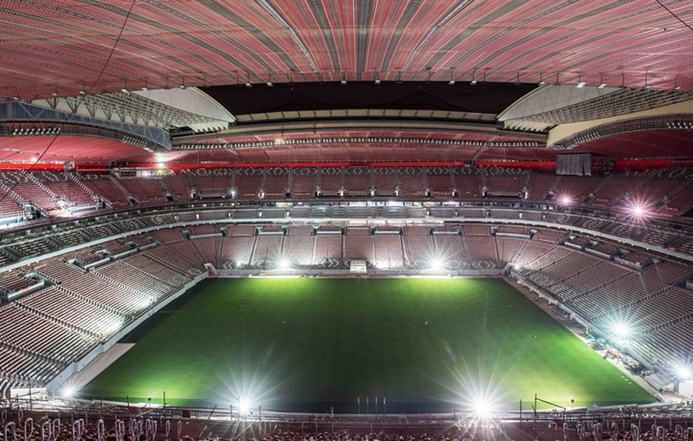 Est&Atilde;&iexcl;dio Al Bayt ser&Atilde;&iexcl; sede de Catar e Equador, primeira partida da Copa do Mundo de 2022 &acirc; Foto: Divulga&Atilde;&sect;&Atilde;&pound;o